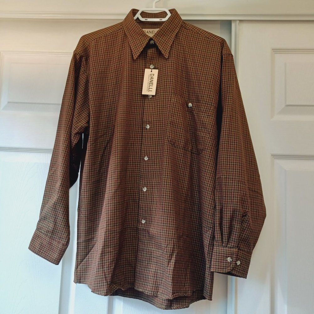 NEW WITH TAGS! Danelli Size Medium Long Sleeved Men's Shirt (4403)
